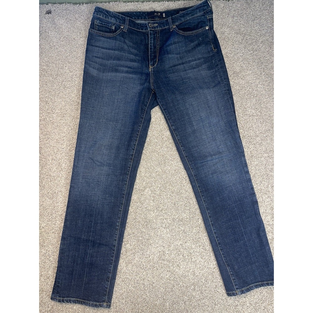 Seven 7 Studio Straight Womens Jeans Size 14 Stretch